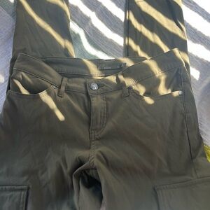 Prana Khaki Buttoned Trousers